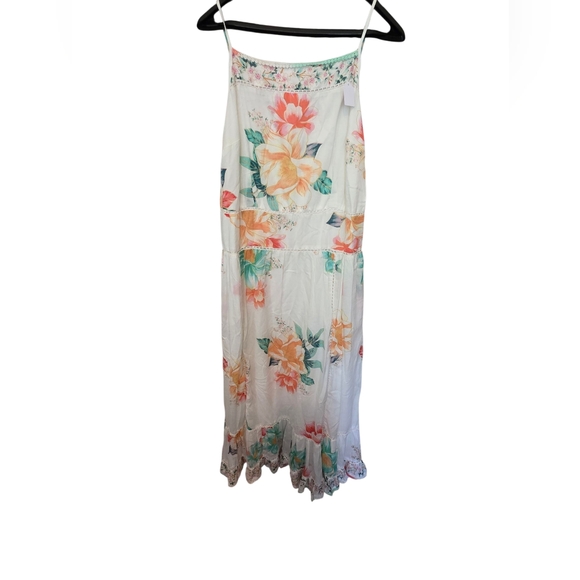 Farm Rio for Anthropologie Lantanas Floral Maxi Dress Size MP NWT